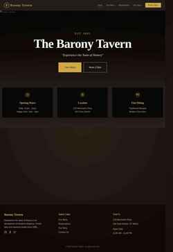Screenshot baronytavern.com