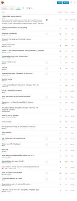 Screenshot discuss.kakoune.com