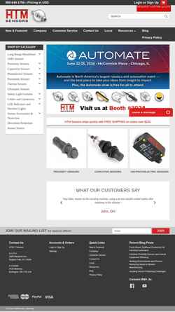 Screenshot www.htmsensors.com