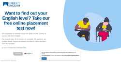 Skærmbillede placementtest.directenglishlive.com