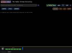 Skärmdump fmstream.org