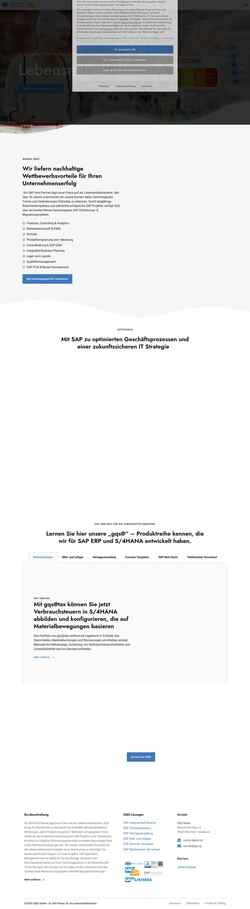 Captură de ecran www.gqs.ag