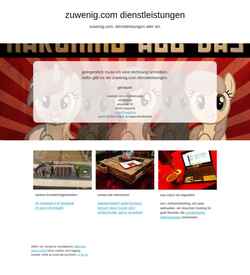 Screenshot www.zuwenig.com