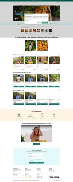 Zrzut ekranu www.crowdfarming.com