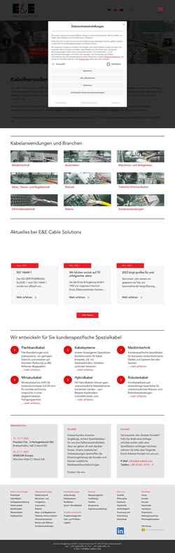 Screenshot ee-cables.com