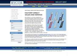 Снимак екрана www.rycormedical.com