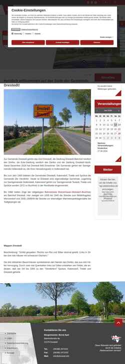 Screenshot www.drestedt.info