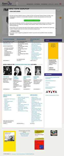 Screenshot www.fembio.org