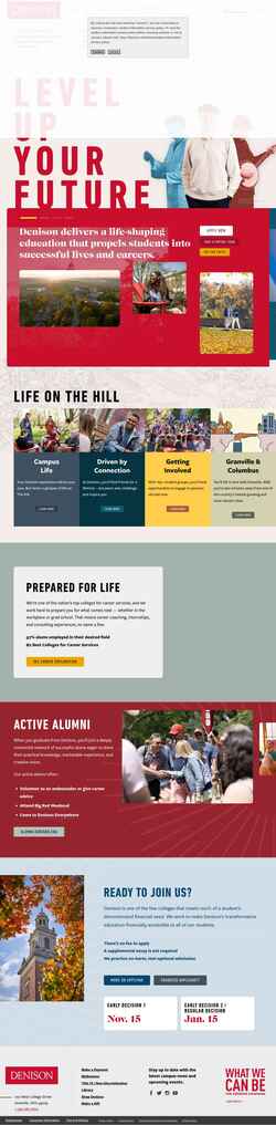 Screenshot denison.edu