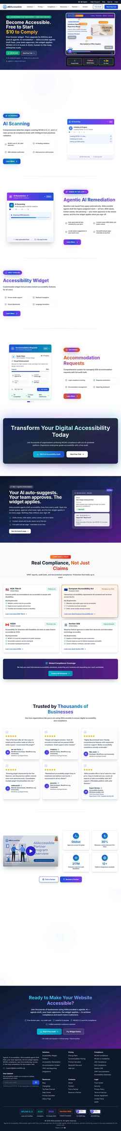 Screenshot www.allaccessible.org