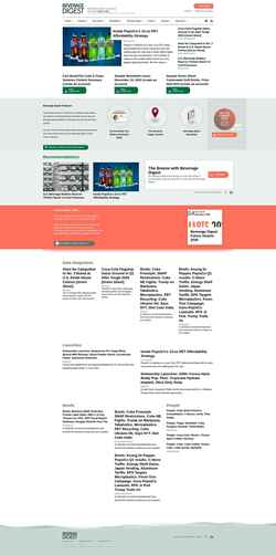 Snimka zaslona www.beverage-digest.com