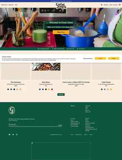 Snímek obrazovky greatjonesgoods.com