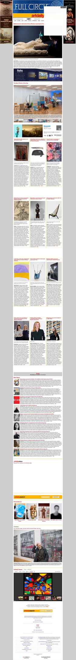 Captura de pantalla artdaily.com