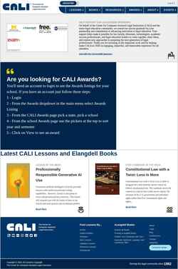 Screenshot www.cali.org