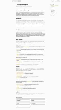 Screenshot docs.luxor.tech