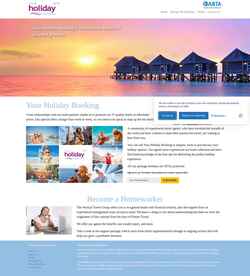 Snímek obrazovky www.yourholidaybooking.com