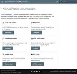 Screenshot supportwiki.thinkautomation.com