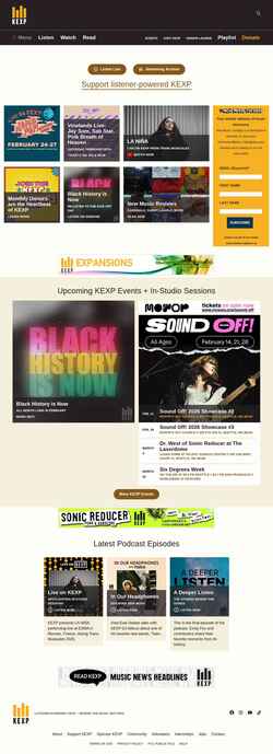 Στιγμιότυπο οθόνης www.kexp.org