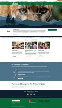 Снимак екрана www.zooamerica.com