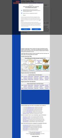 Captura de tela www.united-states-map.com