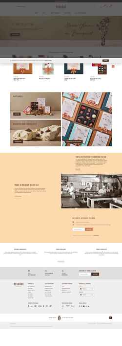 Posnetek zaslona www.neuhauschocolates.com