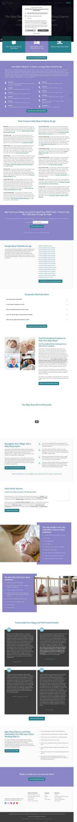 Screenshot www.babysleepsite.com