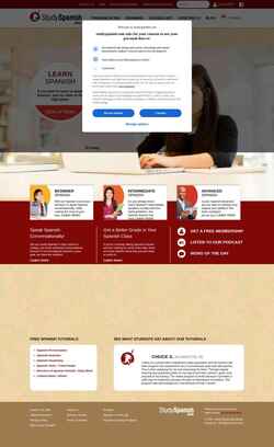 Schermata studyspanish.com