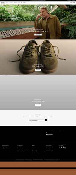 Képernyőkép www.zegna.com