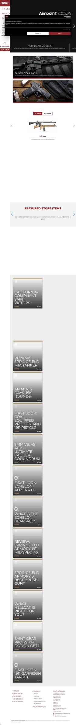 Screenshot www.springfield-armory.com