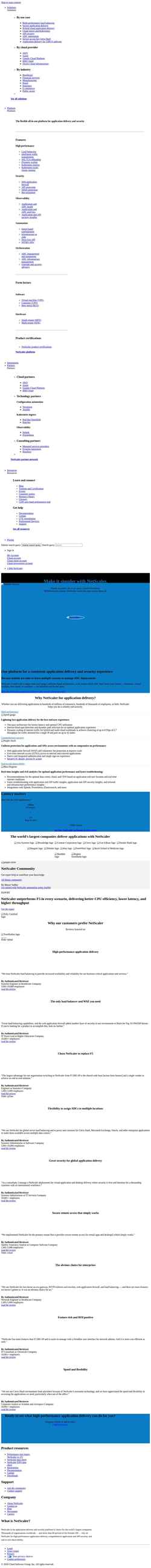 Screenshot www.netscaler.com