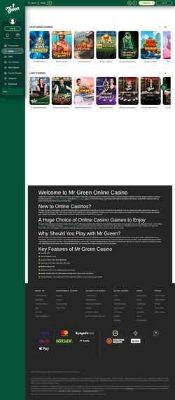 スクリーンショット www.mrgreen.com