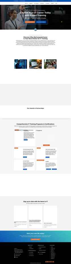 Schermafbeelding www.mycomputercareer.edu