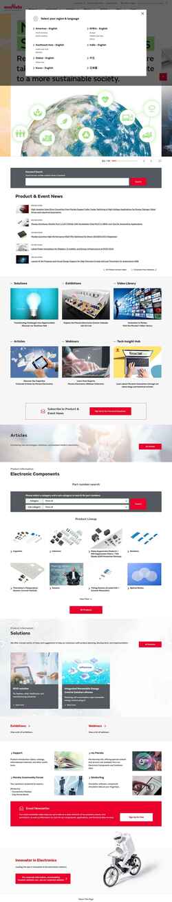 Képernyőkép www.murata.com