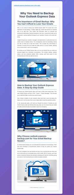 Ekran görüntüsü outlook-express-backup.com
