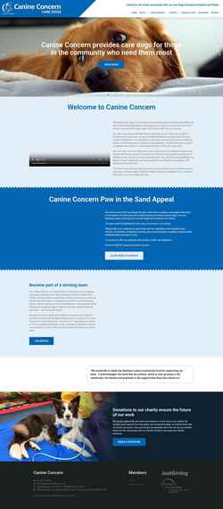 Screenshot canineconcern.co.uk