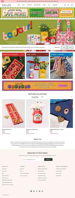 Screenshot www.bando.com