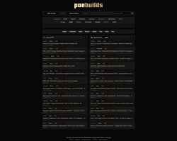 スクリーンショット www.poebuilds.cc