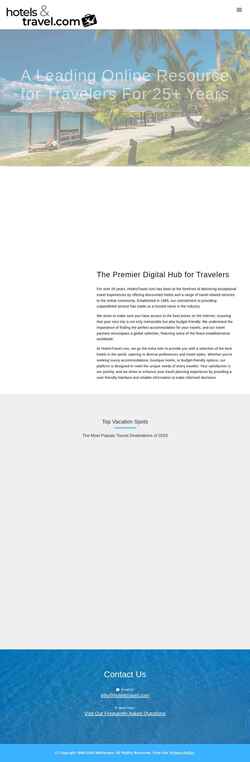 Ekran görüntüsü hotelstravel.com