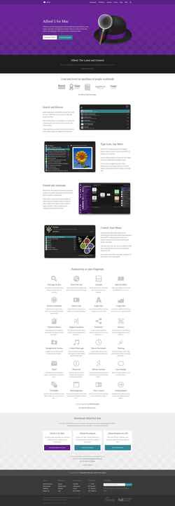 Screenshot www.alfredapp.com