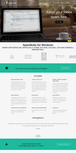 Екранна снимка spambully.com