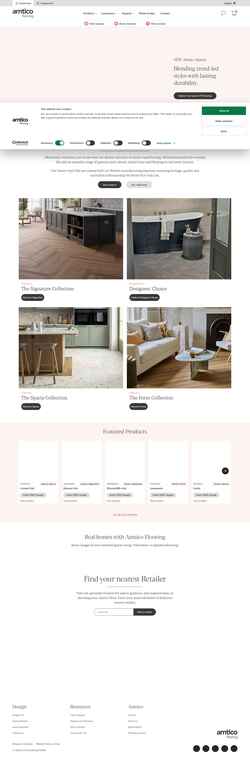 Schermata www.amtico.com
