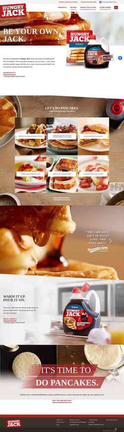 Screenshot www.hungryjack.com