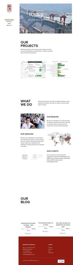 Снимак екрана www.mappingworlds.nl
