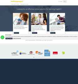Schermafbeelding www.netlanguages.com