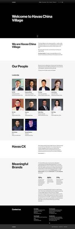 Skärmdump cn.havas.com