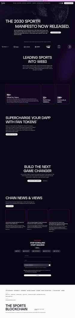 Screenshot www.chiliz.com