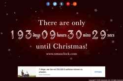 Снимак екрана www.xmasclock.com