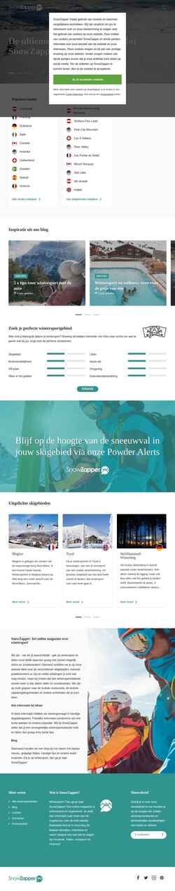 Screenshot snowzapper.com