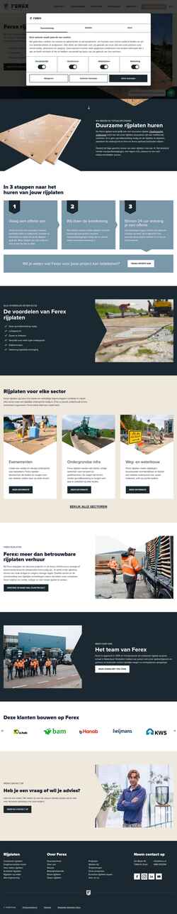 Screenshot www.ferex-solidbase.com
