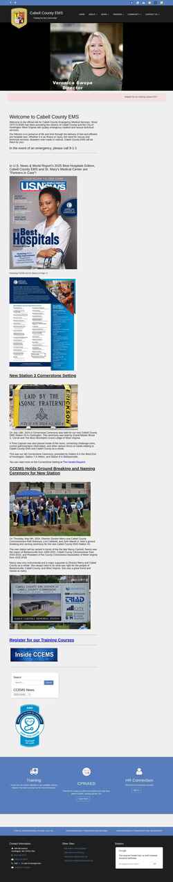 Screenshot www.ccems.org